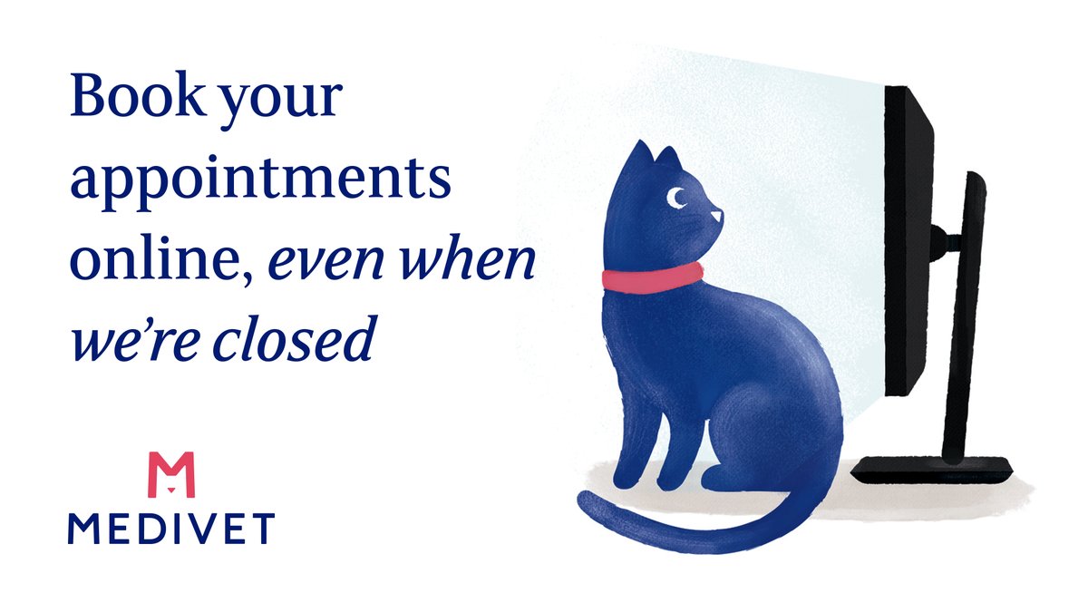 Don't forget that Medivet clients can now book their appointments online, at any time, even when the practice is closed. Find out more about our online appointment bookings here: medivetgroup.com/vet-practice-s…