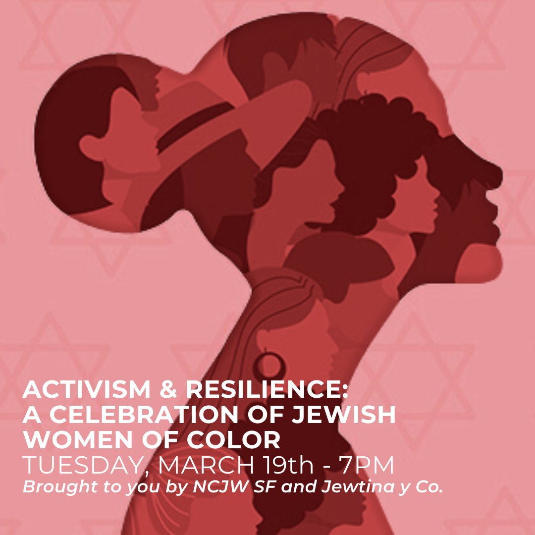 It's not too late to sign up for tomorrow's celebration of JOC women in the San Francisco! If you identify as Jewish and Black, Latina, Asian American, Pacific Islander, Sephardic or Mizrahi -- sign up here today: ow.ly/m4J750QVU8X

#jewishwomen #ncjw #familiajewtina