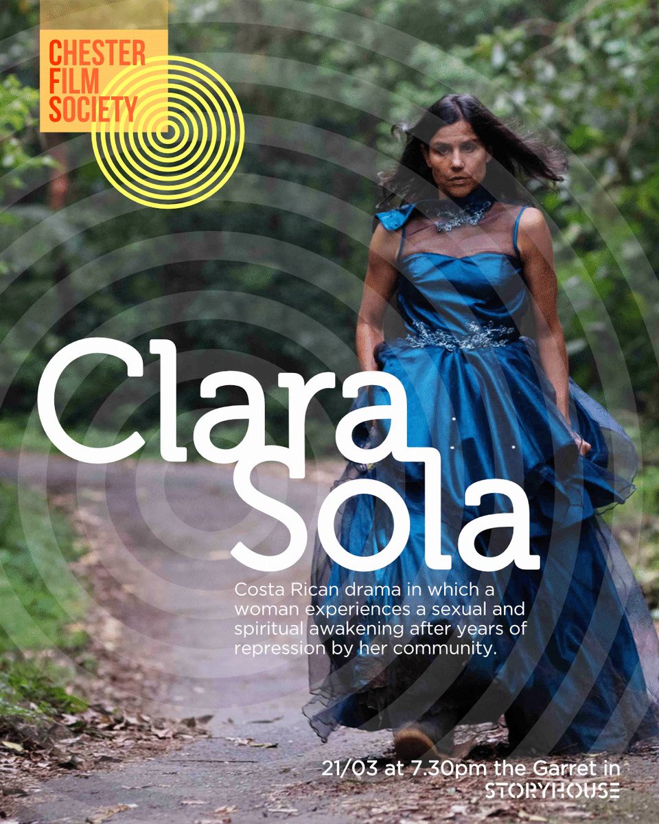 The next in our 2023/34 season is Thursday 21st March. Join us for Clara Sola, a stunningly realized Costa Rican drama in which a woman experiences a sexual and spiritual awakening after years of repression. Described by one review as 'Luis Buñuel converging with  Carrie'.
