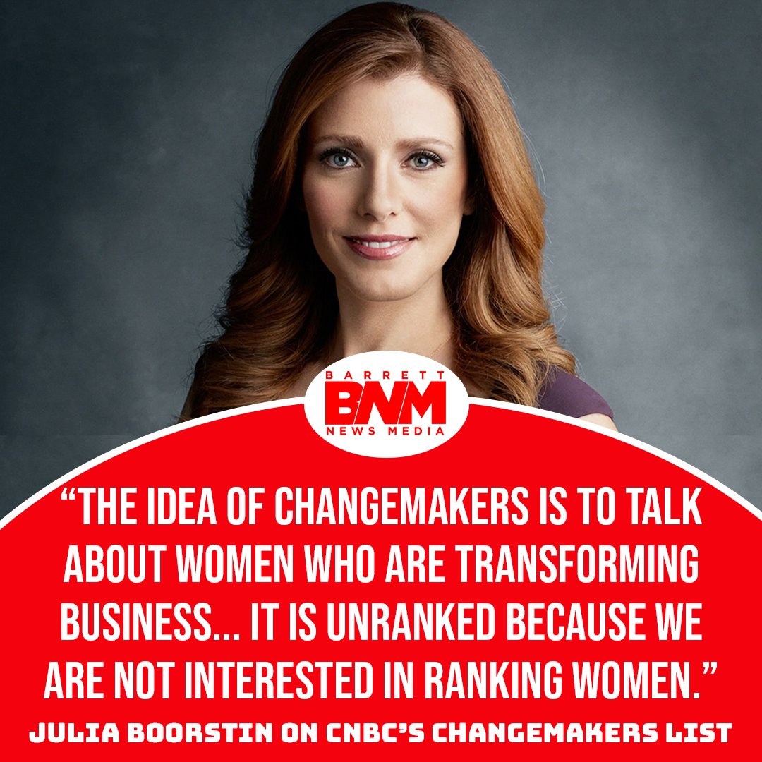 CNBC is debuting a list 50 women 'Changemakers' this year and was pitched by @JBoorstin. She told @KrystinaAlaCarr why it's important to tell these stories. >>barrettnewsmedia.com/2024/03/18/jul…