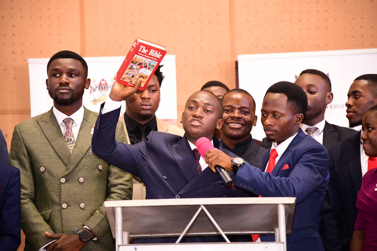 MCFMakerere's tweet photo. Big congratulations to the newly elected @MakGuild President, HE @lubega_nsamba, and Guild council representatives who were sworn in today, marking the beginning of their term as the 90th Guild Council of @Makerere.
#StudyAtMak https://t.co/JSaeVvLtrN