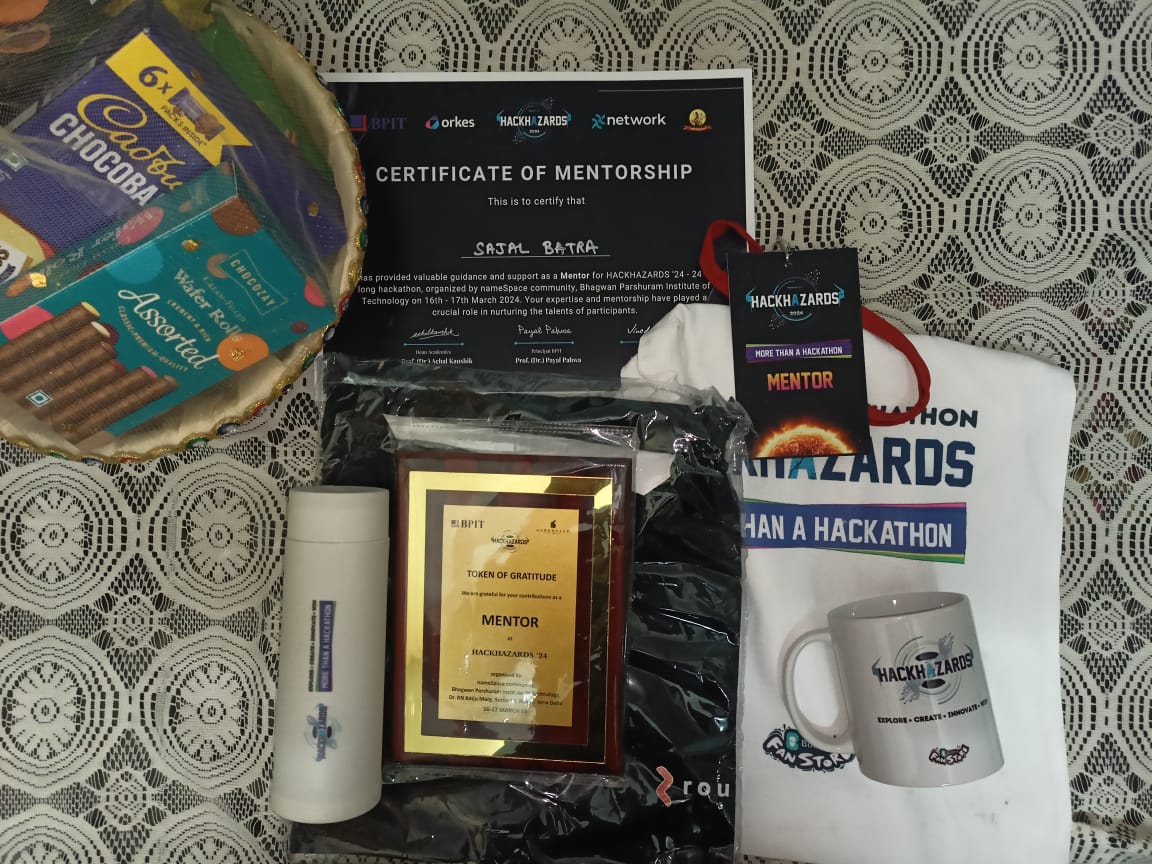 sajalbatradev's tweet photo. 🌟 This weekend was a blast mentoring at #HackHazards organized by Namespace at BPIT! 🚀 Incredible ideas and energy from the participants. A huge shoutout to my fellow mentors for their wisdom and collaboration.
Let's keep pushing boundaries and innovating together! 💡🤝 https://t.co/zSqLu7ZYxZ