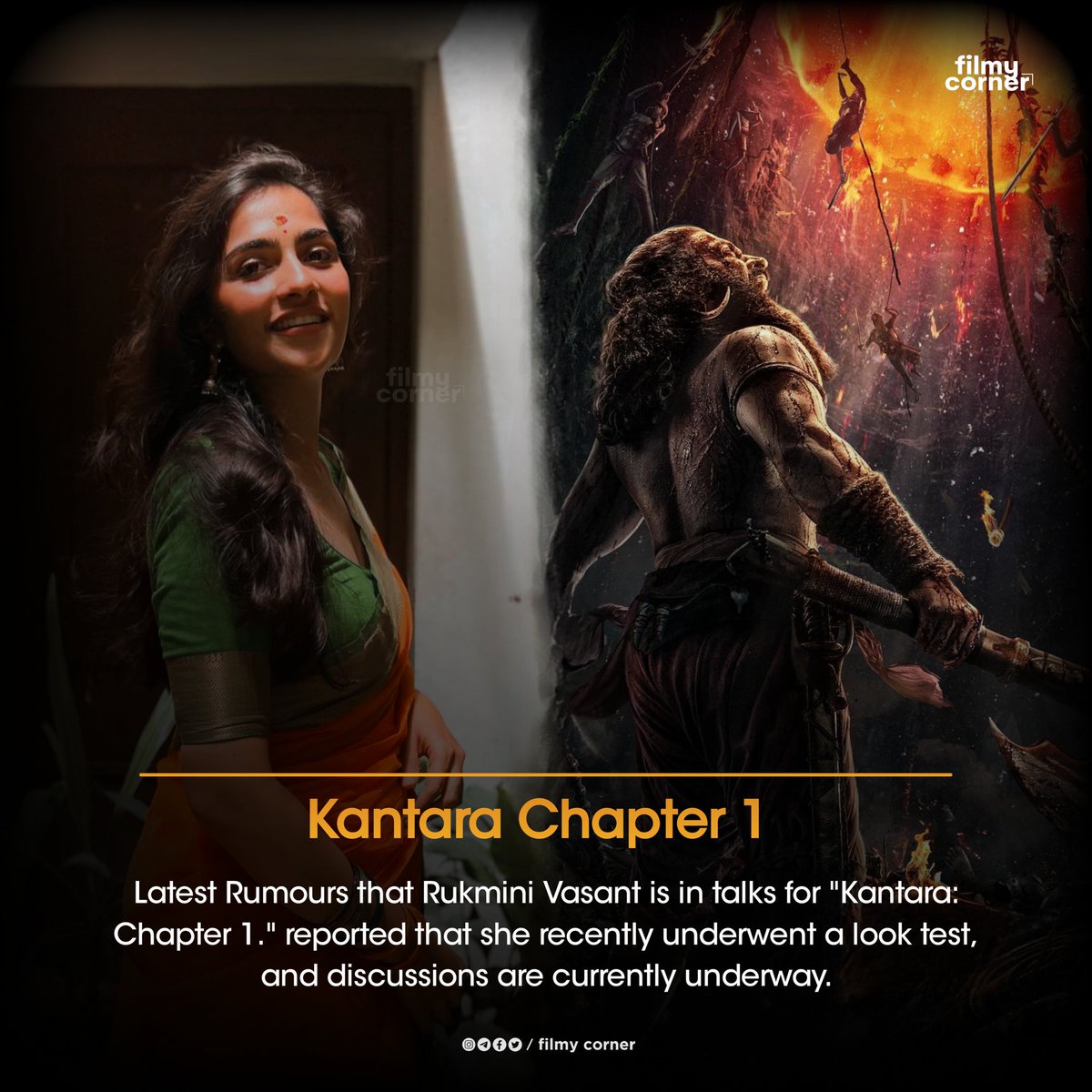 #RukminiVasant is in talks for '#Kantara: Chapter 1. ' 

#RishabShetty #Kannada #KantaraChapter1
