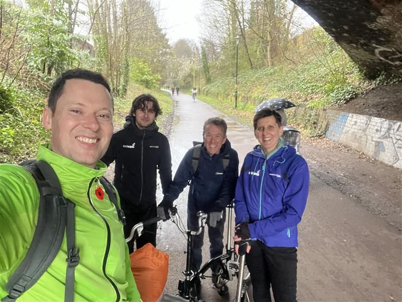 Thank you @AlexChalkChelt MP for joining Sustrans last week to cycle along the Honeybourne line, Cheltenham, part of Route 41 of the National Cycle Network. 🚲 It was brilliant to discuss the all the benefits this route brings to the area! ☀️