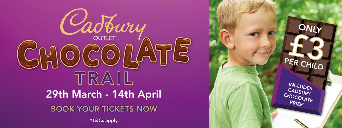 🌟 Due to popular demand, the CADBURY OUTLET CHOCOLATE TRAIL returns to Springfields this upcoming school Easter Holiday! Book early and you can reserve your tickets for just £3 each! More details: springfieldsoutlet.co.uk/events/