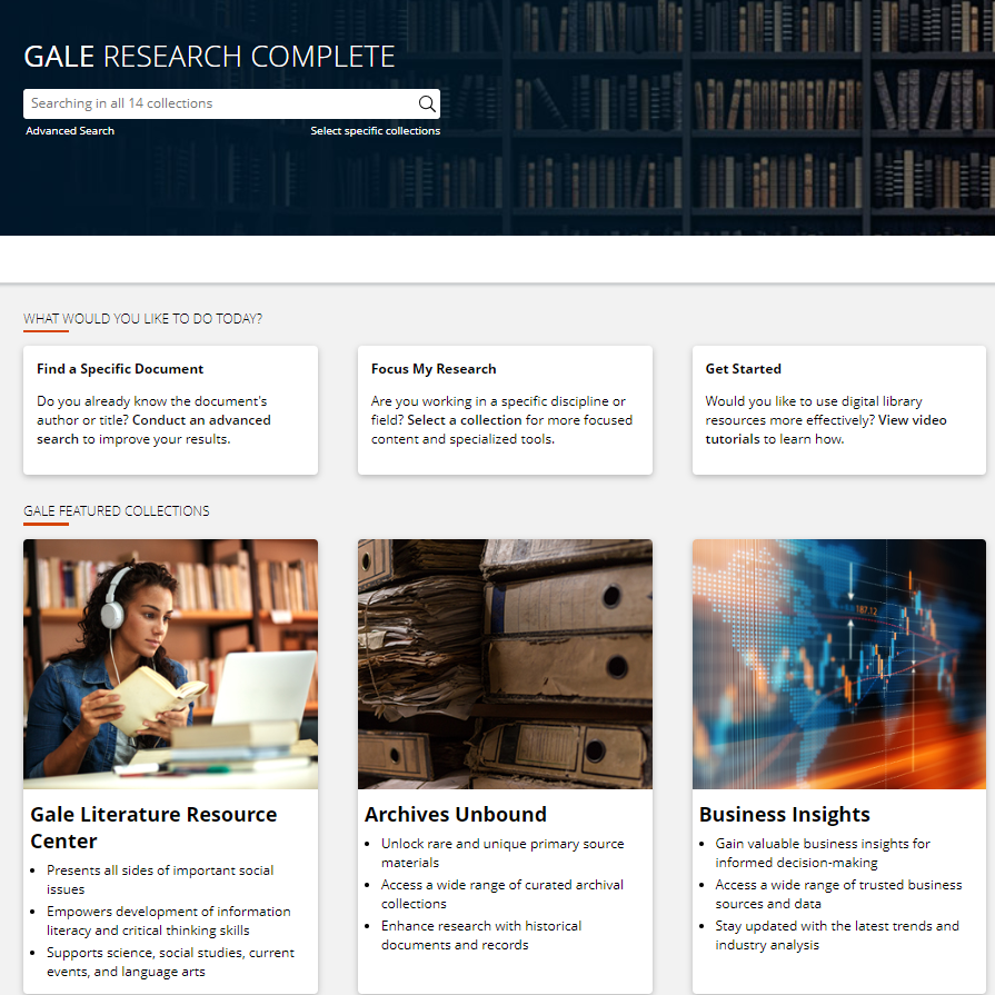 📢🔊🗣️ All users at @cardiffmet can explore Gale Research Complete during the @cardiffmetlearn trial until April 21st The package has Business Insights, Academic OneFile, Gale Literature but also newspapers and primary sources content. Access it here➡️link.gale.com/apps/GRCS?u=un…