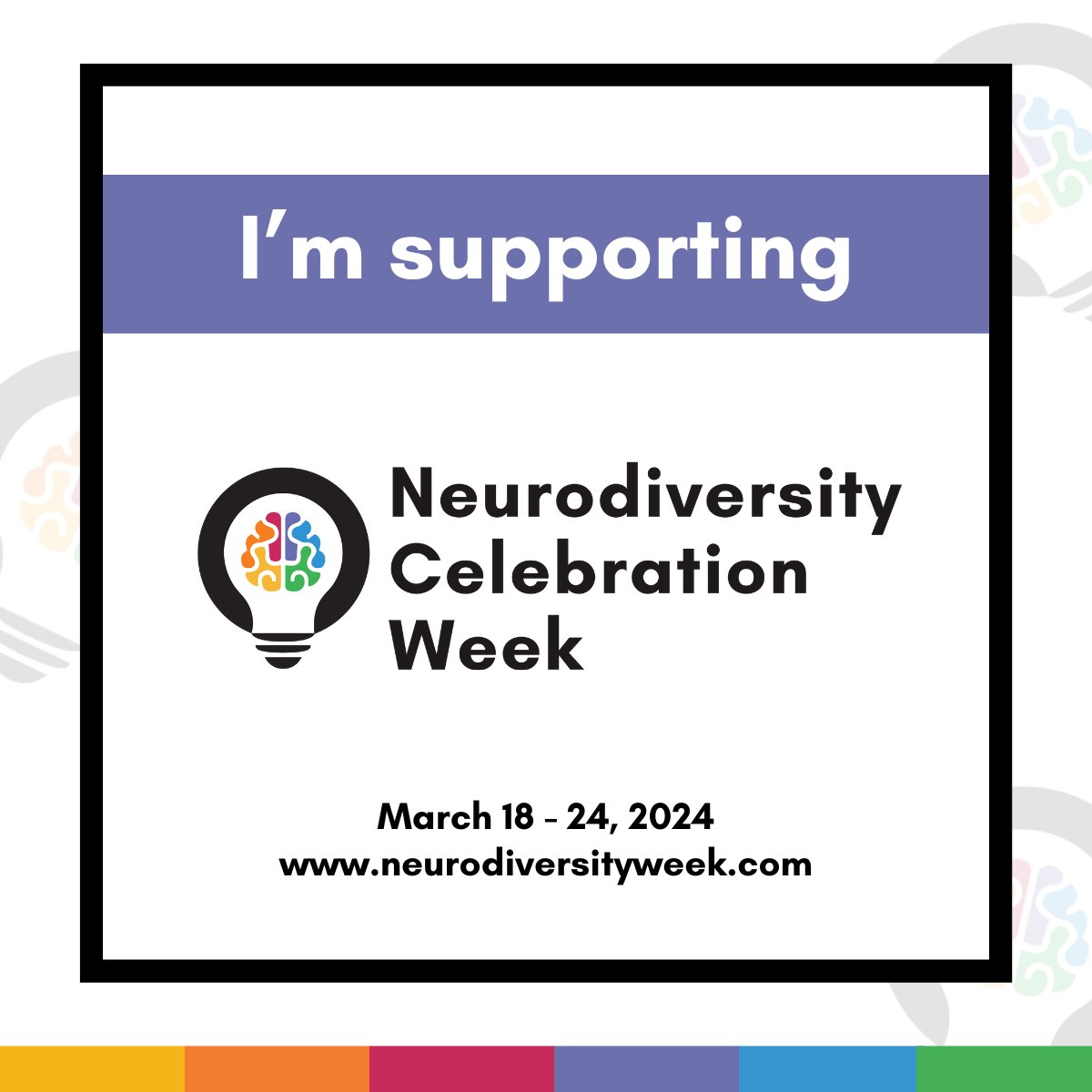 It's Neurodiversity Celebration Week 2024! ✨Together, we can achieve worldwide #neurodiversity acceptance, #equality &amp; inclusion in schools, the workplace &amp; beyond #NeurodiversityCelebrationWeek #NeurodiversityWeek #NCW #ThisIsND