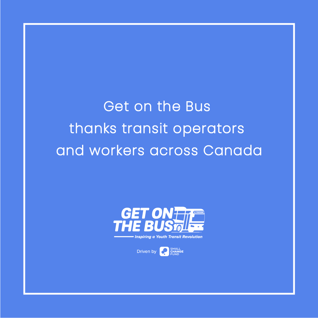 GetOnTheBusCA's tweet photo. Today is Transit Operator and Worker Appreciation Day and #GetOnTheBus would like to thank transit workers - our movement could not exist without the hard work that transit workers do! Thank you for helping to make travel accessible and safe. #ThanksTransit https://t.co/lY877A4hO0