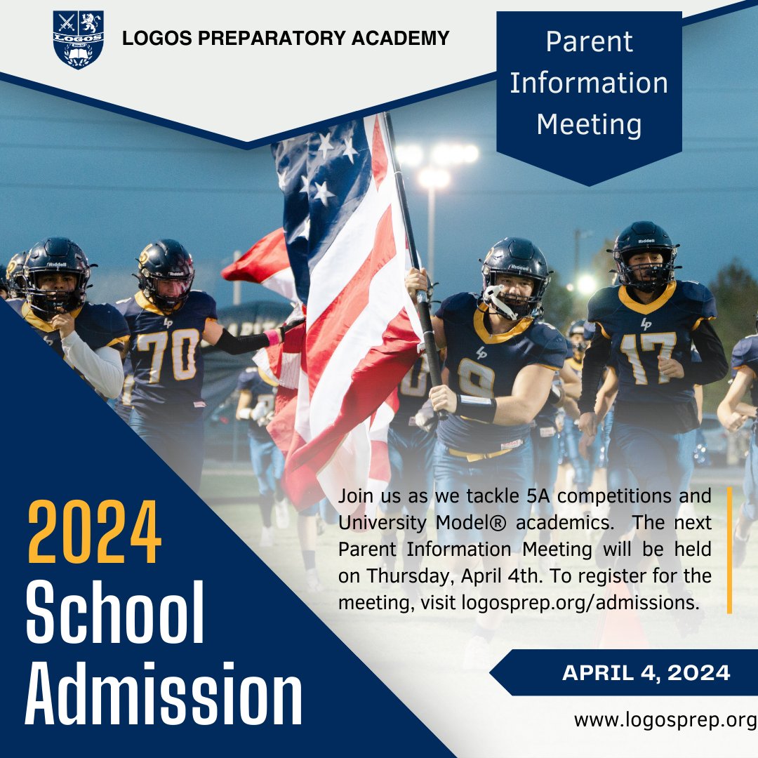 The last Parent Information Meeting providing information about enrollment for the 2024-25 academic school year will be held on Thursday, April 4th. Register here: lpa-tx.client.renweb.com/oa/inquiry.cfm…