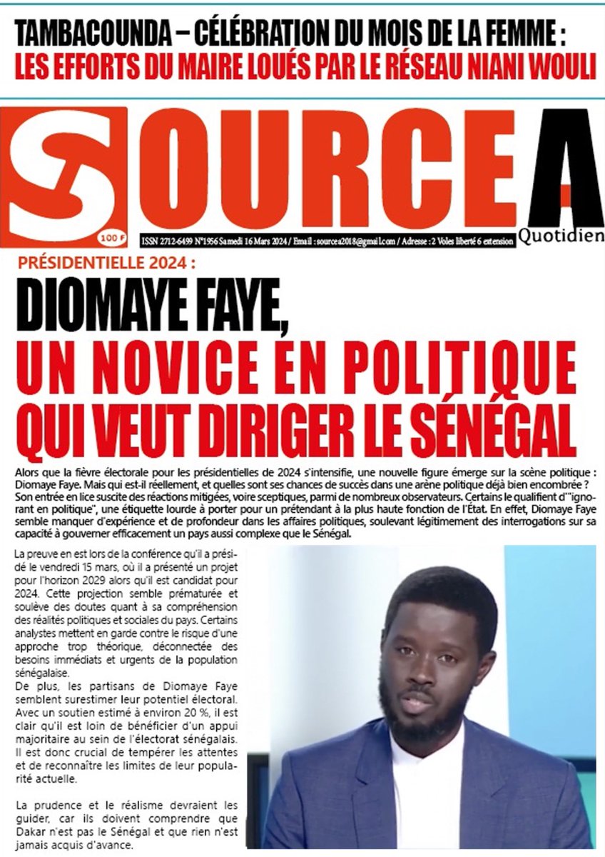 MAREMECISSE18's tweet photo. @DhulQarnayn221 Impossible de confier notre patrie à @DiomayeFaye et parrain @SonkoOfficiel le v*oleur . #kebetu #Senegal https://t.co/I0FMfPvpvt