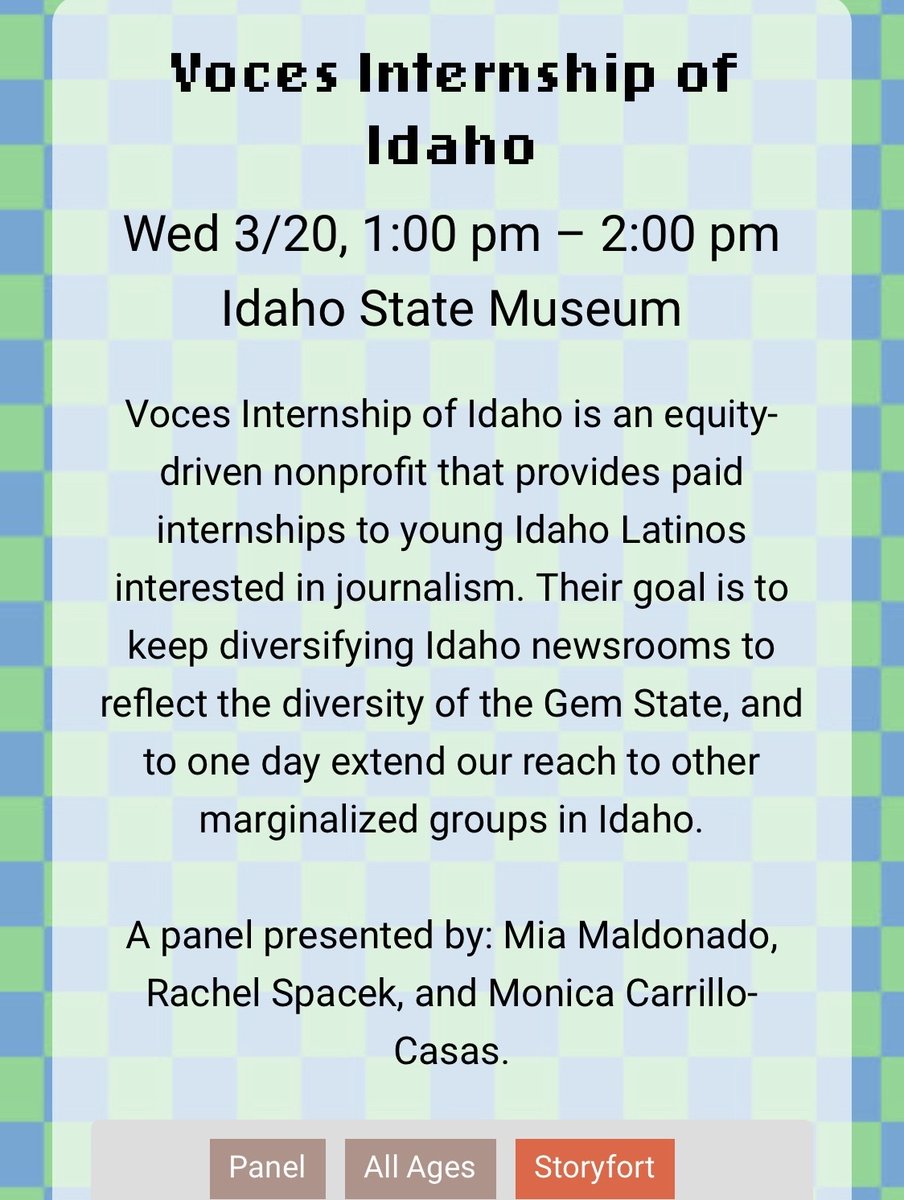 Voces Internship of Idaho tweet media