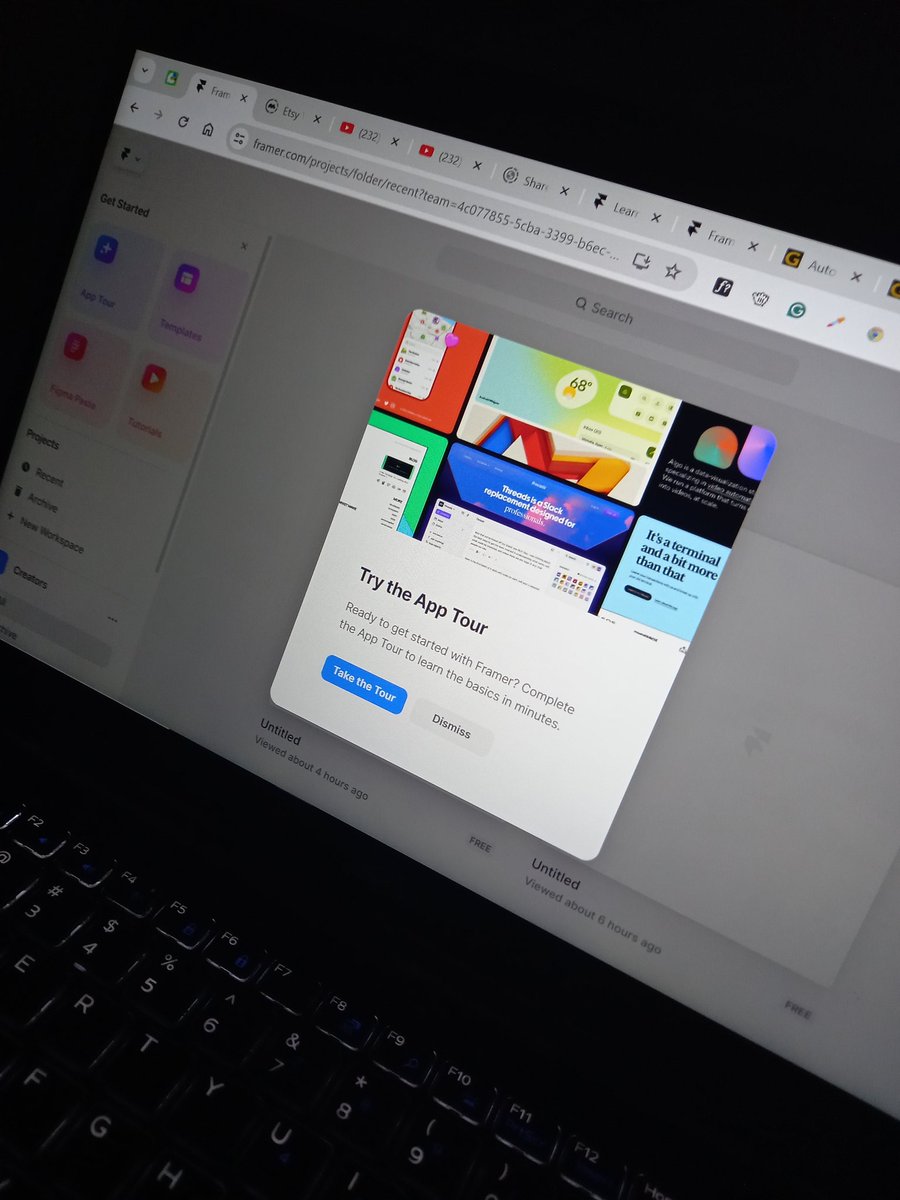 Now, let's learn and create some magic with Framer 😎 
#Framer #NoCode #uiux #design