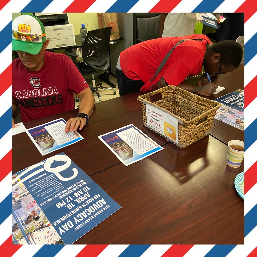 SCAccessAbility's tweet photo. 🖊✉️ From Pens to Representatives ⚖️🏛 Our Postcard Party Recap!

Thank you to everyone who came out ☺️

#AdvocacyInAction #PostcardParty #writetoyourreps https://t.co/heLoK1o0wR