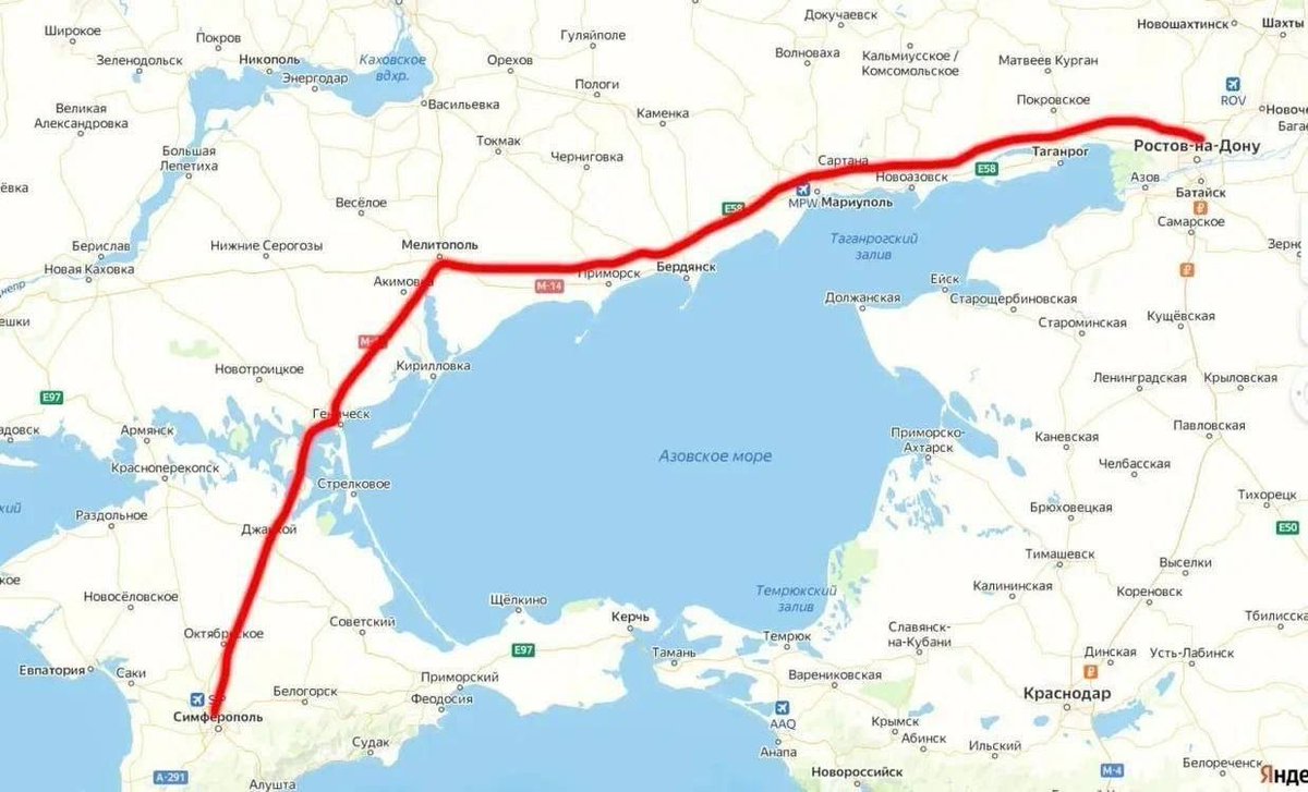 Soon the railway through Donbass and Novorossiya will pass to Sevastopol - Putin

The road between Berdyansk and Mariupol has been restored; it will go to Crimea and become an alternative to the Crimean Bridge.

#Crimea #Russia 
🇷🇺 Sofa General Staff