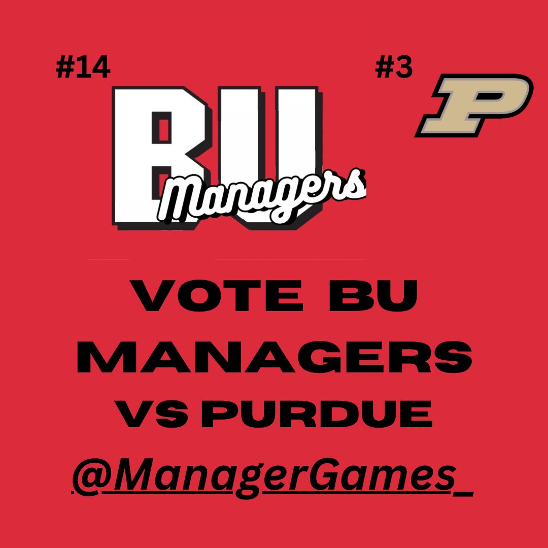 🚨🚨Braves Nation 🚨🚨 Help your Bradley Managers advance to the next round with a vote for us in the Manager Games poll!