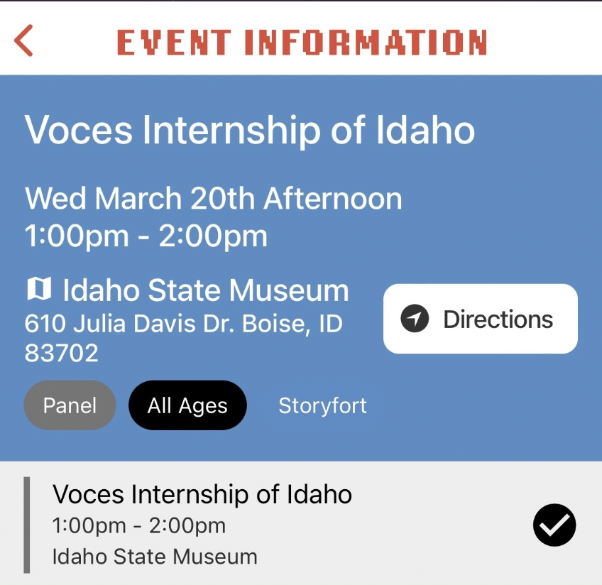 Voces Internship of Idaho tweet media