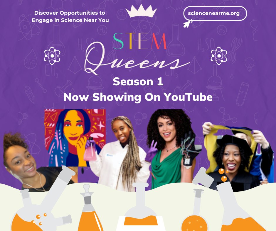 Season 1 of STEM Queens centers on Black women professionals and their careers while showcasing role models to change perceptions about who can succeed in science, technology, engineering, and mathematics. Witness #BlackGirlMagic at bit.ly/4ahakuX #WomenInSTEM #WHM2024