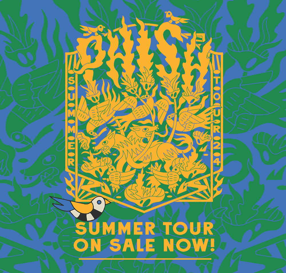 Phish's 2024 26-date Summer Tour is On Sale Now! Get tickets → phish.com/tours