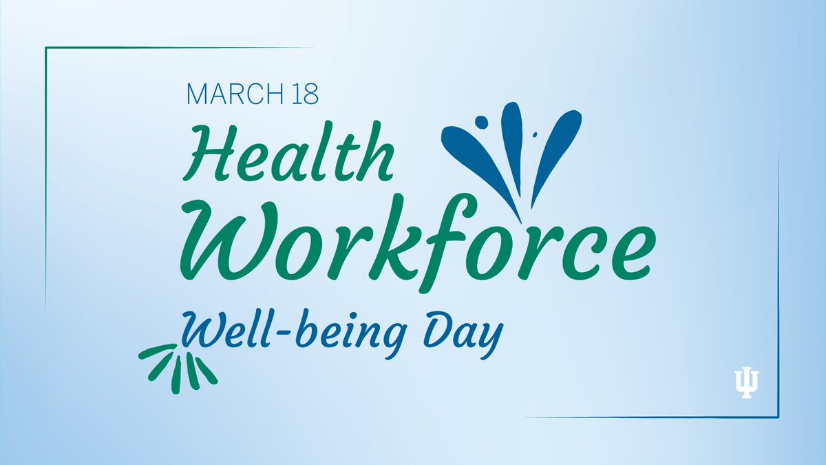 Lawmakers have officially recognized March 18 as the inaugural Health Workforce Well-Being Day. On this day, we acknowledge the challenges of the profession and recognize the sacrifices made to provide exceptional care to our patients. The #IUSurgery Wellness Committee encourages…