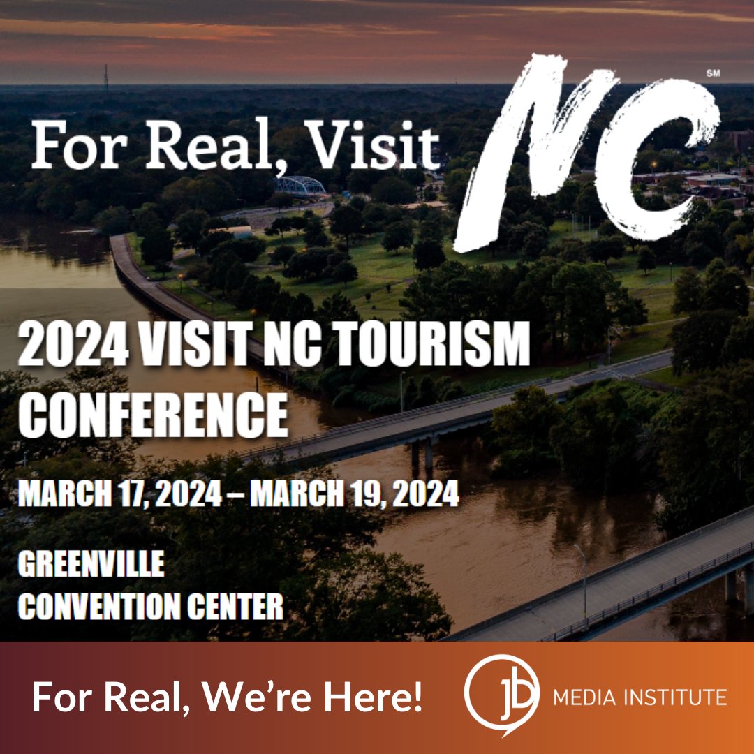 We're at the Visit NC Tourism Conference! It's the state's premier travel industry event, where leaders unite, connect, and discuss latest issues and trends. We’re excited to connect, learn, and network with other travel and tourism professionals.