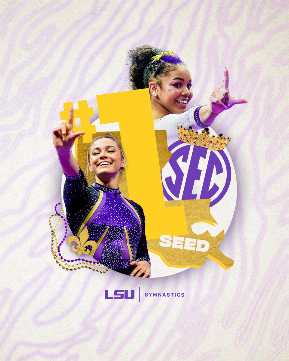 Headed to Nola as the top seed 🤩 The Tigers will compete in the evening session at the 2024 @SEC Championships at 7 p.m. CT on Saturday, March 23! #GeauxTigers | #GetThere