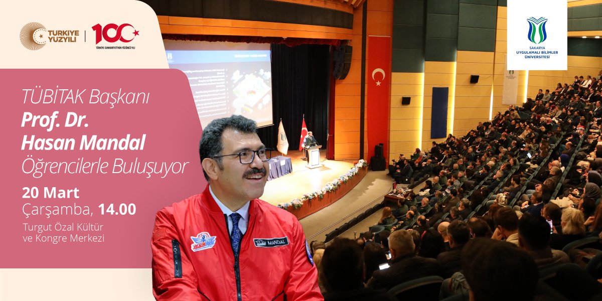 #SUBÜKonuşmaları'nı bu hafta yüz yüze gerçekleştireceğiz

📌 Ar-Ge ve İnovatif Girişimler
🗣️ <a href="/ProfHasanMandal/">Prof. Dr. Hasan Mandal</a>
🎙️ Dr. Öğr. Üyesi Gökhan Atalı
📆 20 Mart Çarşamba - 14.00
📍 Turgut Özal Kültür ve Kongre Merkezi