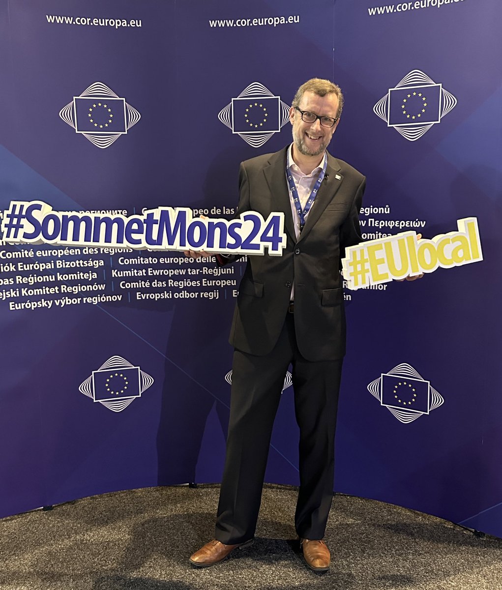 Gotta love hashtags! Follow these two for the @EU_CoR European Summit of Regions and Cities in Mons, Belgium, today and tomorrow! #SommetMons24 #EUlocal