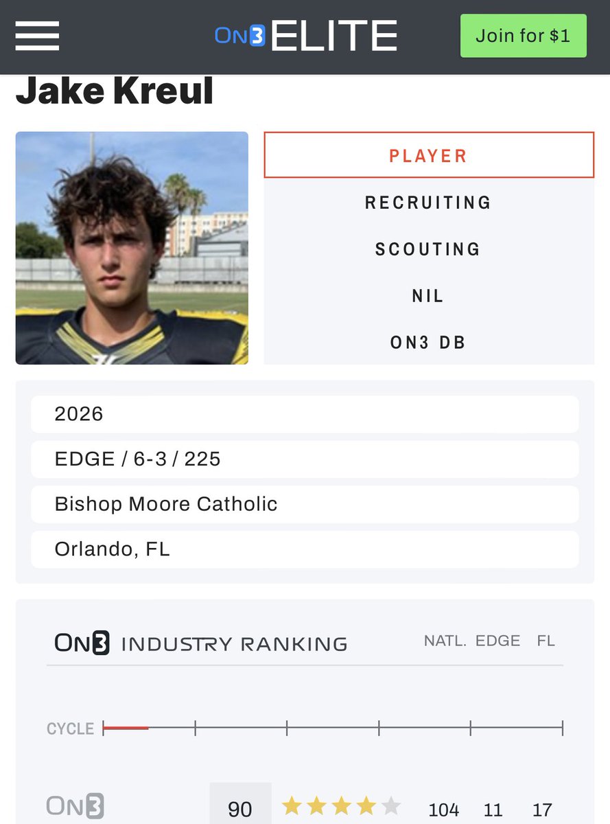 Jake Kreul 5⭐️ OU EDGEMAN tweet media