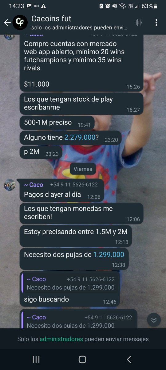 damian121196's tweet photo. Bueno ya pasó 2 semanas y @caquex22 sigue sin pagarme, de una venta de 1 millon neto, es $20.000 o que me devuelva las monedas, quedo que el sabados me solucionaba y nada, lo peor que pone en el grupo pagos al día y a mí aún nada https://t.co/ox7jJPSSxN