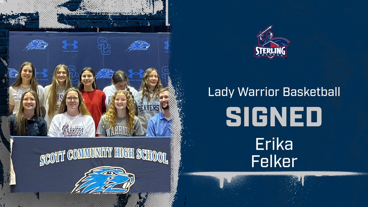 Please join us in welcoming Erika Felker from Scott Community High School to the Lady Warrior family. #ScWBB #SwordsUP #F.A.M.I.L.Y.