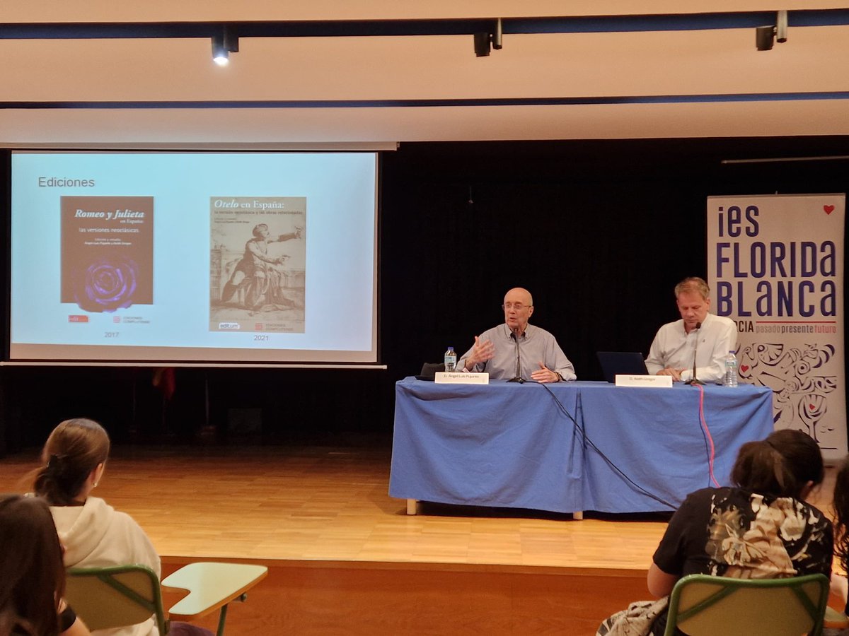 <a href="/kasiarogowicz/">Katarzyna Rogowicz</a> <a href="/vidalgolosinas/">Vidal Golosinas</a> La mañana ha seguido con la conferencia de Ángel Luis Pujante y D. Keith Gregor, de la Facultad de Filología Inglesa de la @umu , sobre Shakespeare en España y Europa.