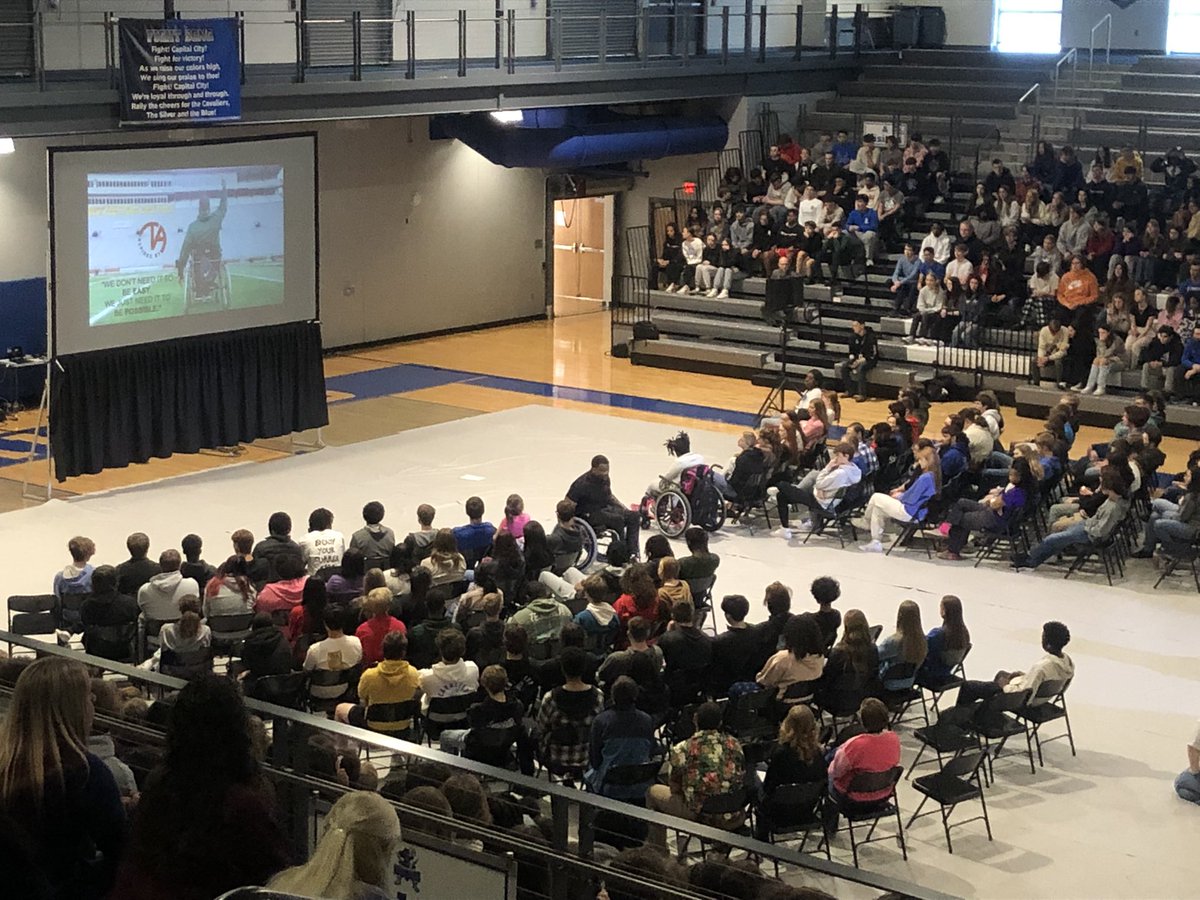 Thank you to @InspiredbyTA for the presentation and for stopping by AP Psychology class! Your discussion of fate, personality, and growth versus fixed mindset was extremely relevant and timely. @CCHSCavs #gocavsgo