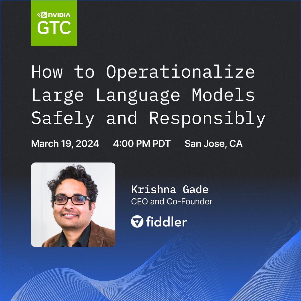 Join our CEO, @krishnagade, at @nvidia #GTC24 tomorrow at 4pm PDT! Discover how to safely and responsibly operationalize #LLMs and #GenerativeAI based applications. Learn about the risks associated with operationalizing LLMs, stakeholder challenges, and the importance of adopting…