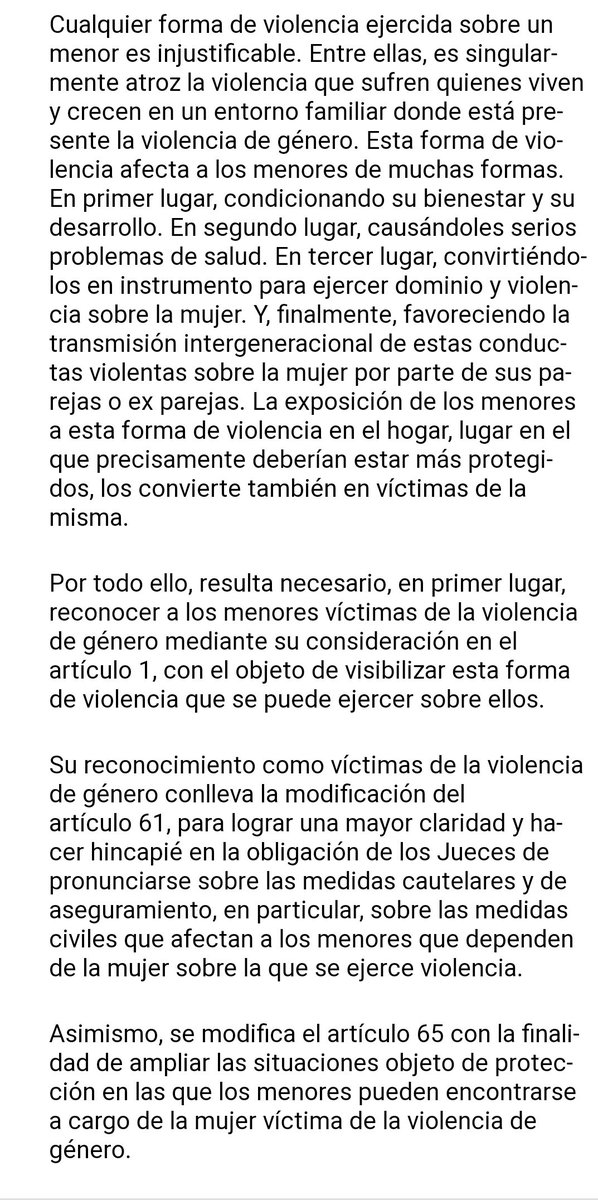 9Carrillo's tweet photo. Preámbulo de la Ley Orgánica 8/2015. 
La ley está, los hijos e hijas deberían ser consideradas víctimas y protegidas como tal.
Lo indignante es que en tribunales tiene más peso el derecho de los padres que la misma ley. https://t.co/OVMhHlmm42
