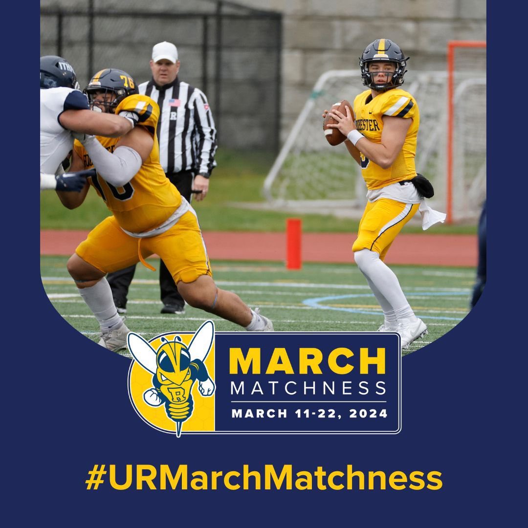 Alumni, Family and Fans - There are 4 days left in the #URMarchMatchness challenge. Please help us surpass our donor goal.Make a gift at uofr.us/urmm