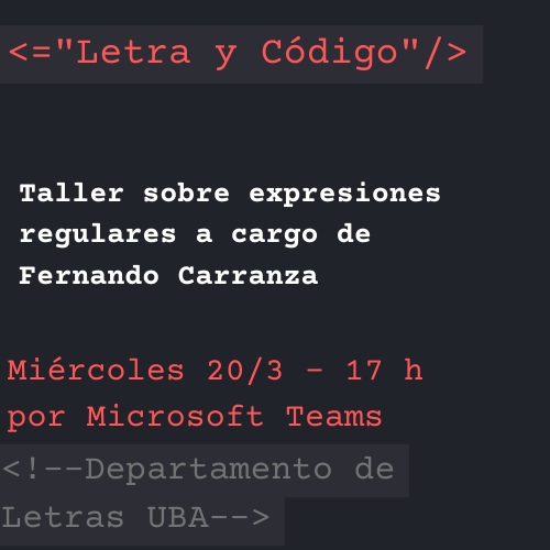 Departamento de Letras (UBA) tweet media