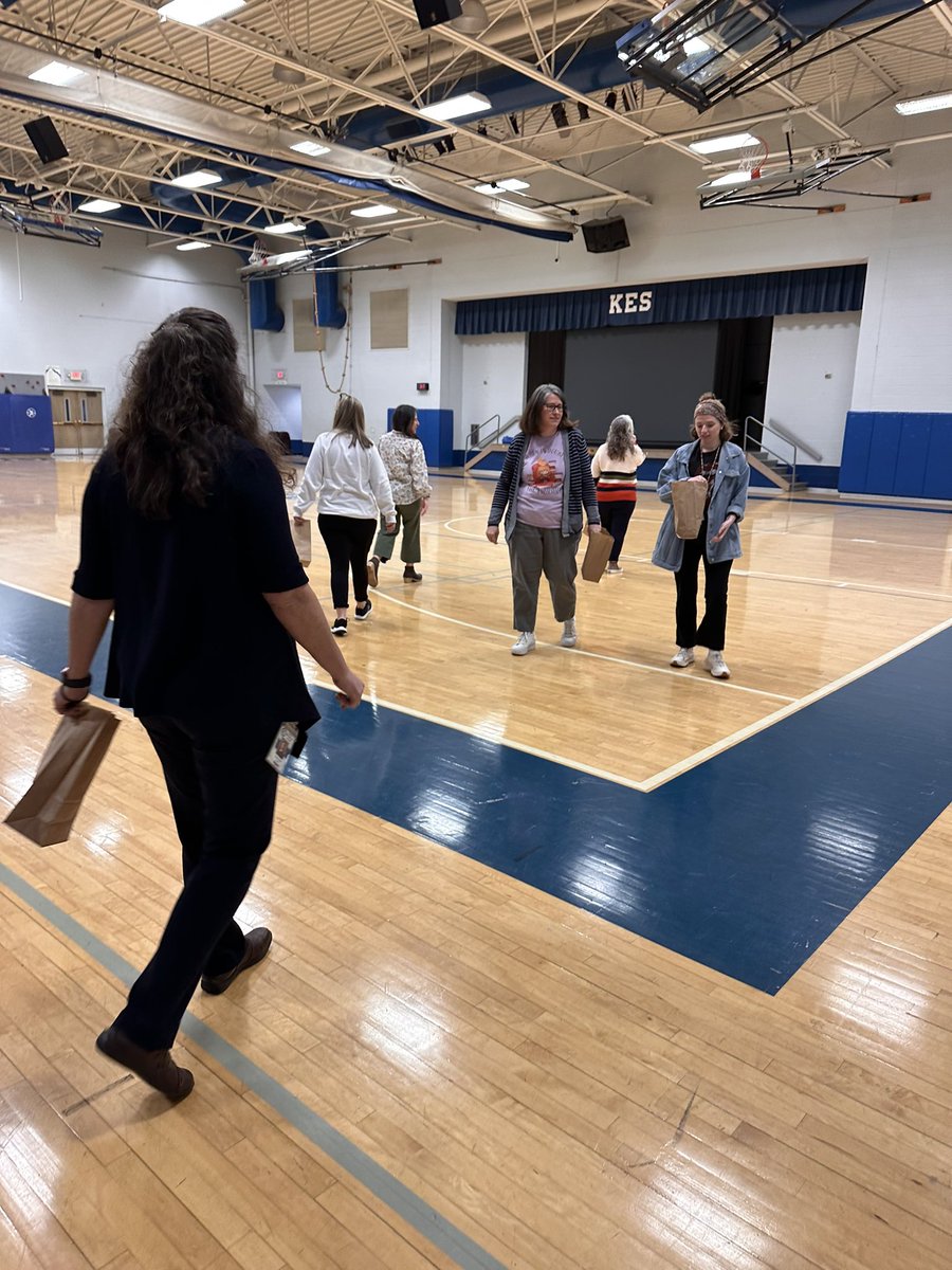 KittrellSchool's tweet photo. Teachers participated in an adult Easter Egg hunt this morning! Some teachers were super lucky and found eggs with gift cards in them! Such a fun way to start off a day of parent teacher conferences. 🥚🍬 https://t.co/OxcCBkLIqm