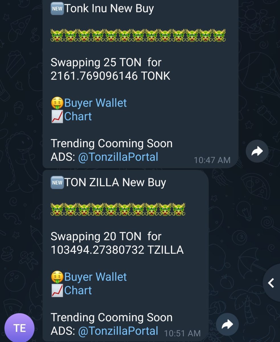 🐉 Exciting news for @tonZillaOnTon #holders! Our first #Dragon of the Ton network is almost ready to #trend with our new bot. Utilities are prepped and we're constantly building for the Ton network. Stay tuned for more updates! #TonZilla #TonNetwork #BuildingForTheFuture