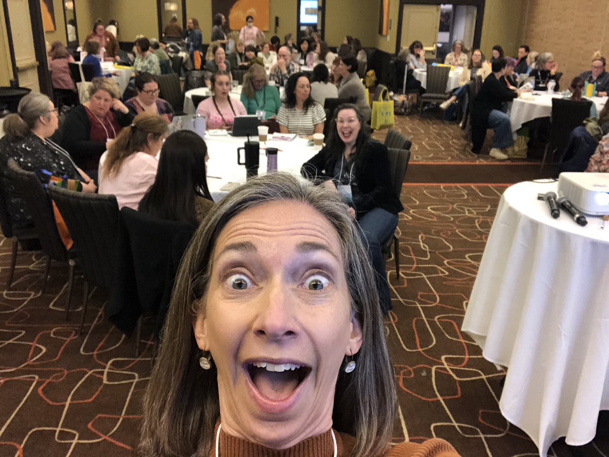 Hanging out with 100+ of my closest school librarian friends today at my session about active learning.