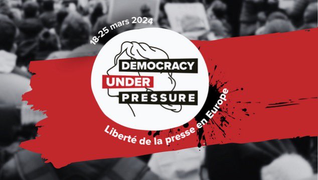 🔴 Du 18 au 25 mars, dans le cadre de la campagne #DemocracyUnderPressure la @JEF_Europe organise des actions à travers l’Europe pour dénoncer les atteintes à la démocratie, aujourd’hui gravement menacée. ✊Défendons ensemble l’#étatdedroit et la #démocratie en Europe !