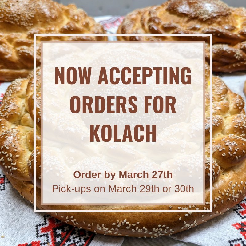 Elevate your Easter table with our traditional Kolach! Order now for a taste of tradition and joy. Visit our website or call the store to place your order today! 📲

#ordernow #eastertradition