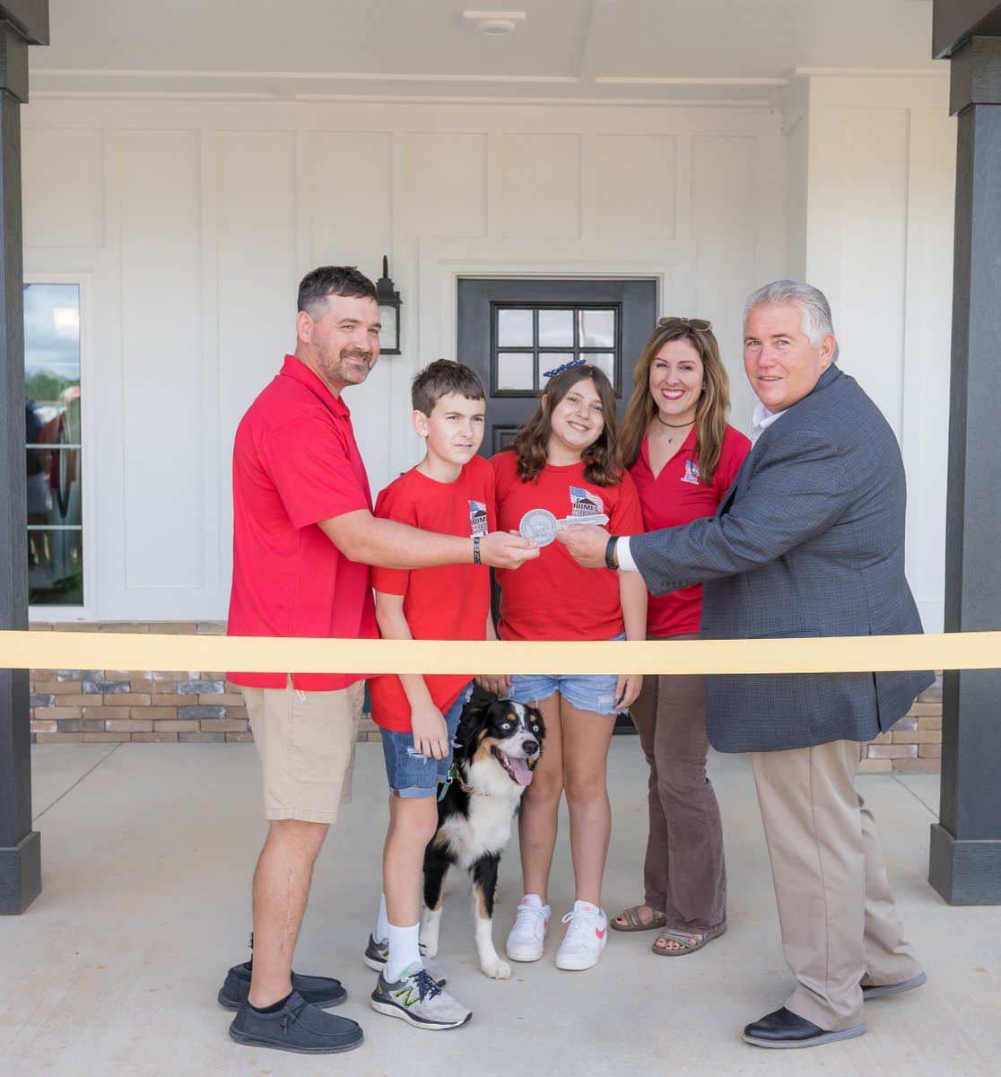 Welcome home! This past weekend, Homes For Our Troops proudly presented Marine SSgt Johnny Morris and his family with the keys to his new specially adapted custom home in Elberta, AL!