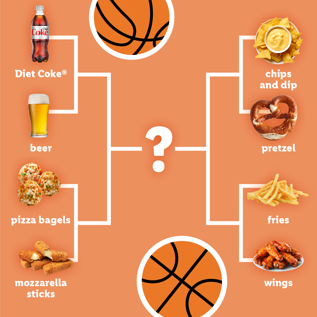 Who’s winning in this food bracket? 👇 #marchmadnessbracket #bracketchallenge #snacksbracket