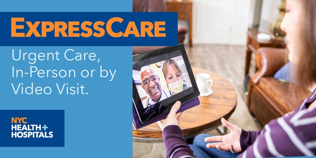 Our virtual #ExpressCare clinics offer services 24/7! If you need safe, convenient #UrgentCare, you can speak to one of our health care providers by phone or video. Learn more about virtual ExpressCare: on.nyc.gov/2QtWtLa