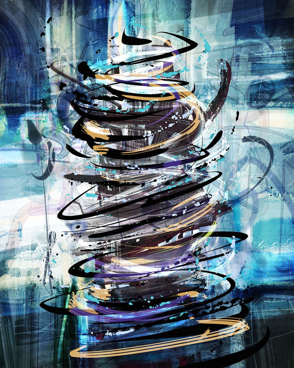 Turmoil in Blue
#arteabstracto #visualart #illustration #chaos #stroke #originalart #onlinegallery #digitalart