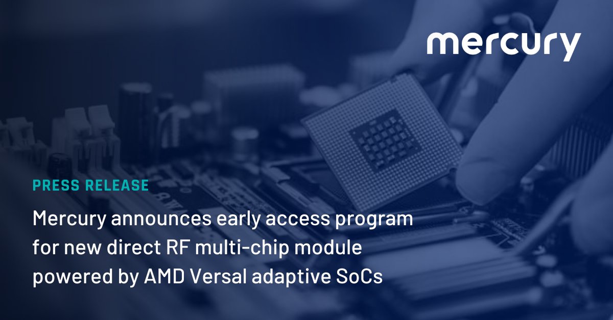 📰 NEWS: Through close collaboration with commercial tech leaders, Mercury is proud to showcase the first advanced system-in-package (SiP) solution with state-of-the-art FPGA processing technology, developed and manufactured onshore. 👉 ow.ly/Gyyy50QVCgn #GOMACTech