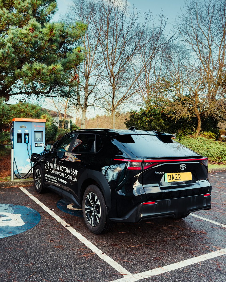 Not sure about going electric? ⚡ Book a 24-hour test drive now and experience the all-electric New Toyota bZ4X. 🚙 Click the link to book your test drive: ow.ly/Xb4i50QVSAI #Toyota #bZ4X #EV