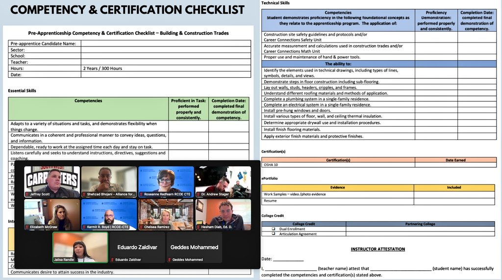 Planning underway for 24-25 Bldg & Const Trades Pre-Apprenticeships #IEConnect @SBCountySchools @RCOECTE bit.ly/3VgNn52 @CRYROP @MDCareerPathwys @CareersCJUHSD @SBCityUSD @UplandUnifiedSD @RialtoUSD @BaldyViewROP @MurrietaUSD 🙏@WSCarpenters @CA_DIR @CaliforniaCTE