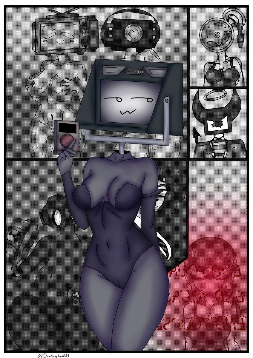 Danionebyall53's tweet photo. 📺⚫Large Tv Woman📺⚫
📠"Traveling through the Skibidi-Multiverse"📠
🔞Page 1 and 2.🔞
Esp: Comic inspirado en la serie de Dafuqboom, "Skibidi Toilet".
Eng: Comic inspired by the Dafuqboom series, "Skibidi Toilet". 
#SkibidiToiletfanart #skibidi_toilet #nsfw_art #rule34 https://t.co/ROTCgfro0B