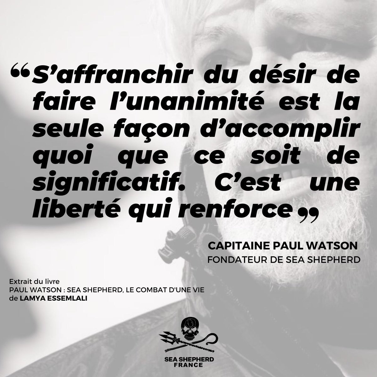 SeaShepherdFran's tweet photo. Empêcher Sea Shepherd de devenir « Mainstream », se battre pour qu’elle garde son ADN d’origine et son âme, quitte à ne pas faire l’unanimité, quitte à contrarier certains gouvernements. 
C’est tout ce qui se joue derrière l’exclusion illégale de son fondateur par les 4 directeurs de Sea Shepherd Global. Et la résistance, la loyauté de Sea Shepherd France ont valu à la présidente @LamyaEssemlali d’être exclue à son tour de l’antenne néerlandaise (Global est basé à Amsterdam). Les 4 directeurs ont donc attaqué Sea Shepherd France au Tribunal à Paris pour tenter de nous retirer le droit d’utiliser le nom et le logo créés par le capitaine Paul Watson, lui aussi poursuivi. 
Demain le juge des référés du Tribunal de Grande Instance de Paris rendra son verdict.